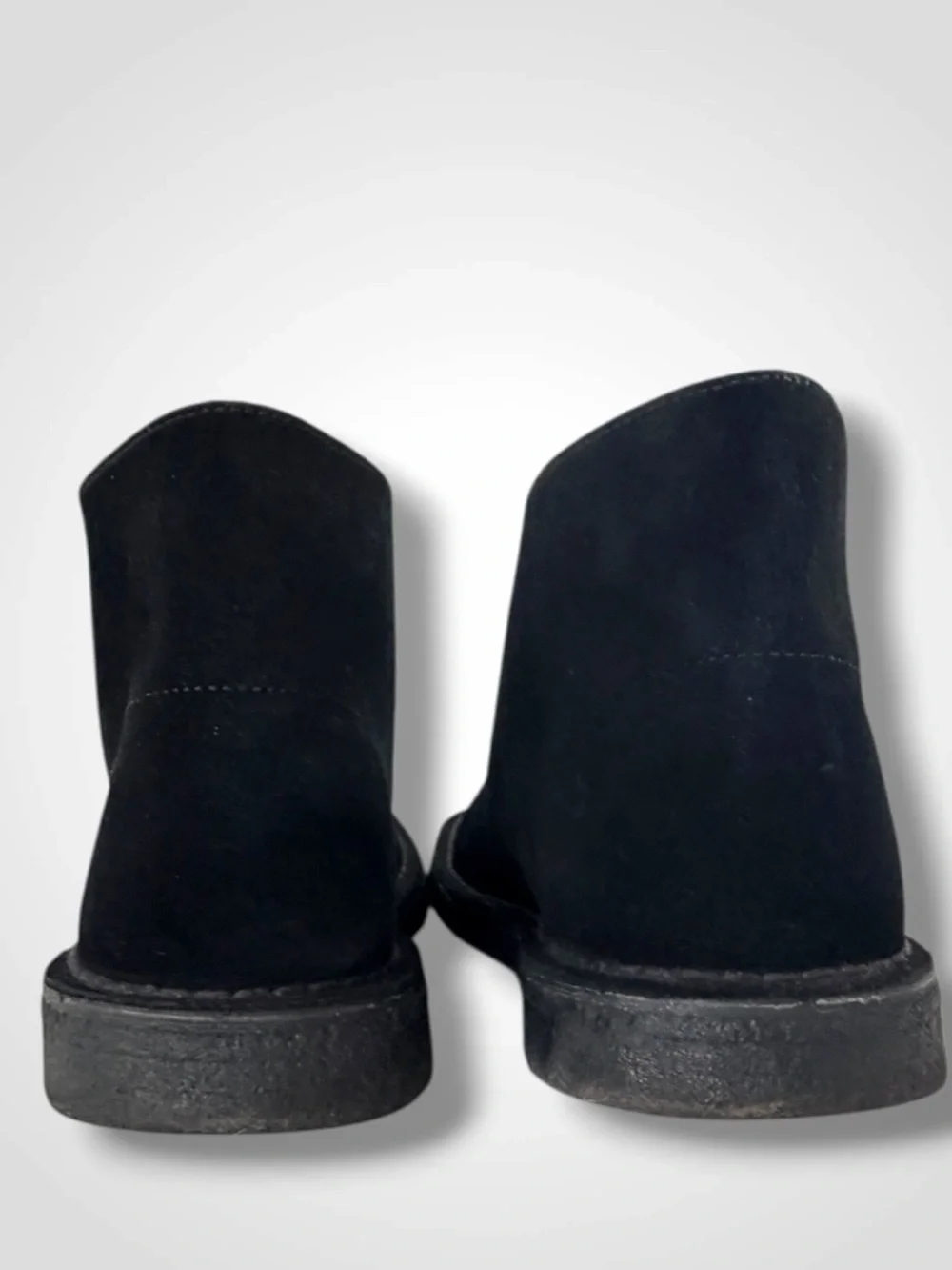 Clarks Originals Desert Boots Black Suede Crepe Sole Mens 10.5